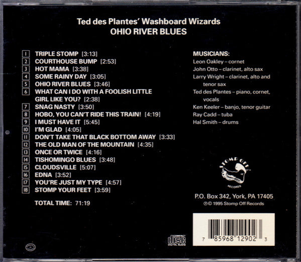 Ted Des Plantes' Washboard Wizards : Ohio River Blues (CD, Album)