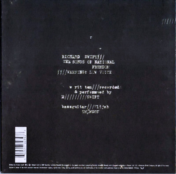Richard Swift (2) : The Songs Of National Freedom (7")