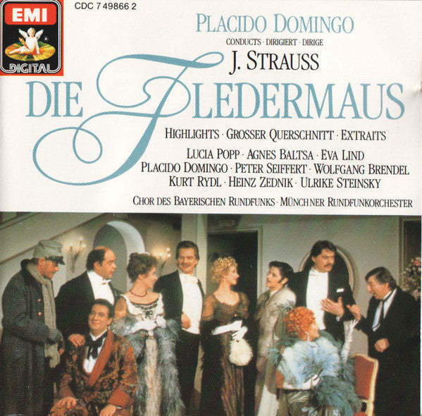 Placido Domingo Conducts Johann Strauss Jr. : Die Fledermaus - Highlights (CD, Album)