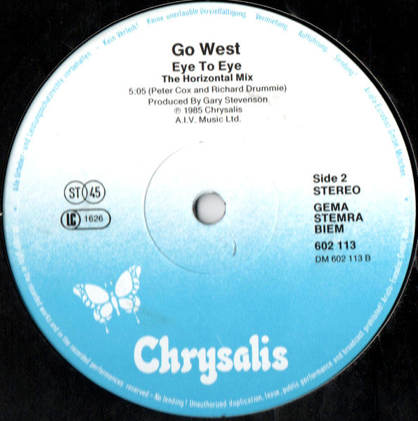 Go West : Don't Look Down (The Stratospheric Mix) (12", Maxi)