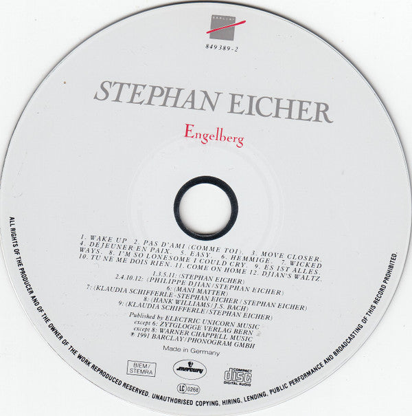 Stephan Eicher : Engelberg (CD, Album)