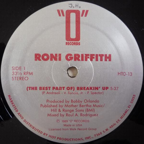 Roni Griffith : (The Best Part Of) Breakin' Up / Desire (Extended) (12", RE)
