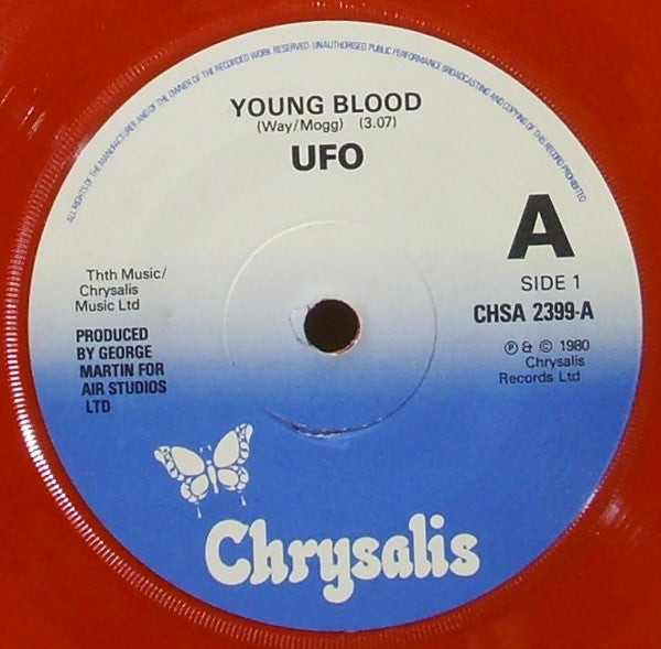 UFO (5) : Young Blood (7", Single, Red)