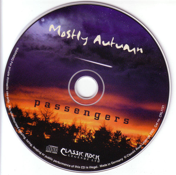 Mostly Autumn : Passengers (CD, Album)