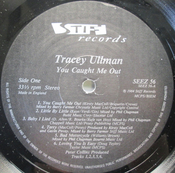 Tracey Ullman : You Caught Me Out (LP, Album)
