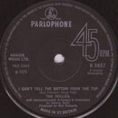 The Hollies : I Can't Tell The Bottom From The Top (7", Single, Mono, Sol)