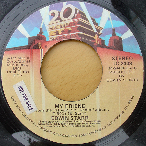 Edwin Starr : H.A.P.P.Y. Radio / My Friend (7", Single, Styrene)