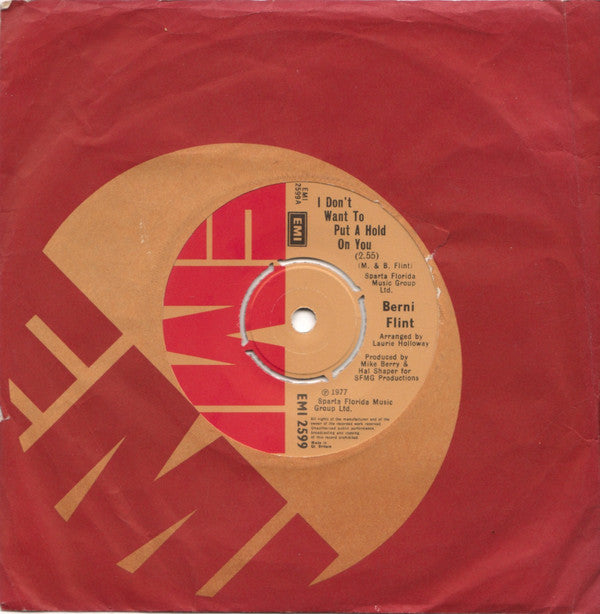 Berni Flint : I Don't Want To Put A Hold On You (7", Single)