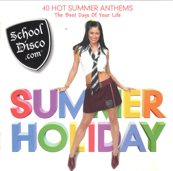 Various : School Disco.com • Summer Holiday (2xCD, Comp)