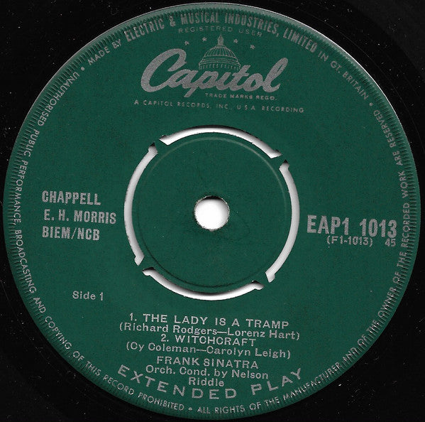 Frank Sinatra : The Lady Is A Tramp (7", EP)