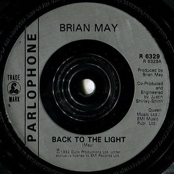 Brian May : Back To The Light (7", Single)