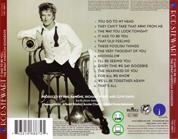 Rod Stewart : It Had To Be You... The Great American Songbook (CD, Album, Copy Prot.)