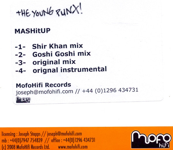 The Young Punx : MASHitUP (CDr, Single, Promo)