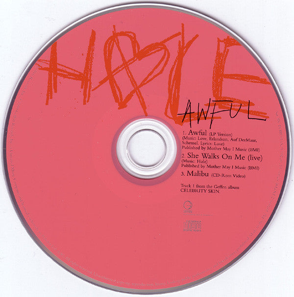 Hole (2) : Awful (CD, Single, Enh)