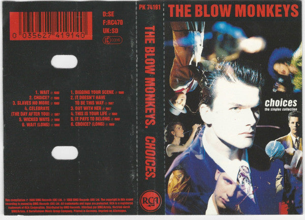 The Blow Monkeys : Choices - The Singles Collection (Cass, Comp)