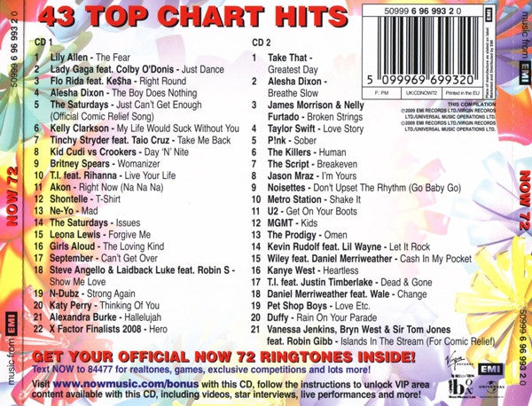 Various : Now That's What I Call Music! 72 (2xCD, Comp)