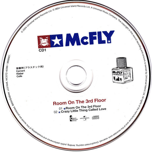McFly : Room On The 3rd Floor (CD, Single, CD1)