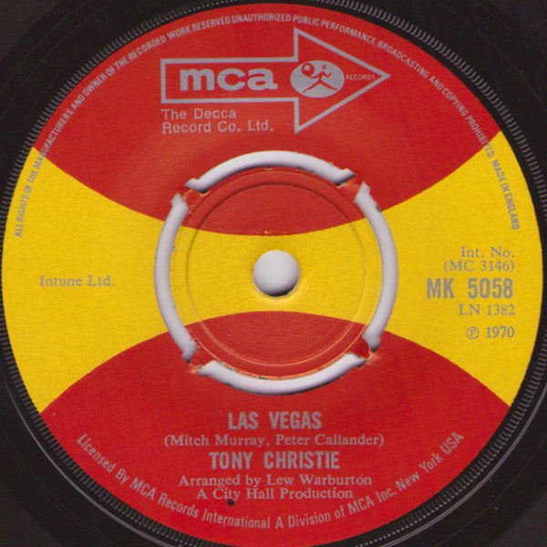 Tony Christie : Las Vegas (7")