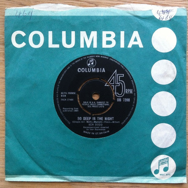 Ken Dodd : So Deep Is The Night (7", Single)