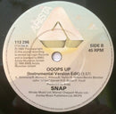 Snap! : Ooops Up (7", Single, Pap)