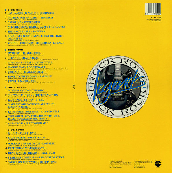 Various : Rock Legends (2xLP, Comp)