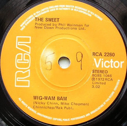 The Sweet : Wig-Wam Bam (7", Single)