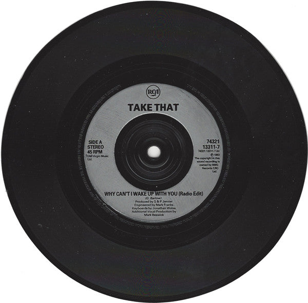 Take That : Why Can't I Wake Up With You? (7", EP, Ltd)