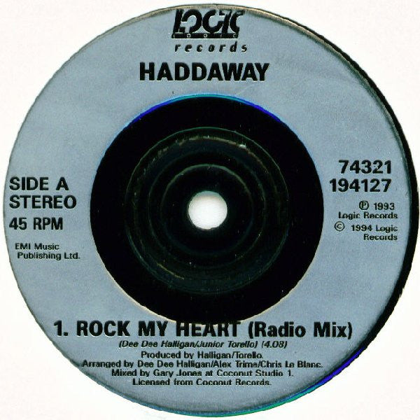 Haddaway : Rock My Heart (7")