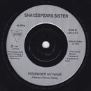 Shakespear's Sister : I Don't Care (7", Single)