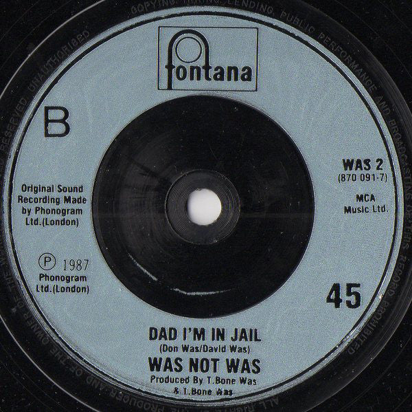 Was (Not Was) : Spy In The House Of Love (7", Single, Sil)