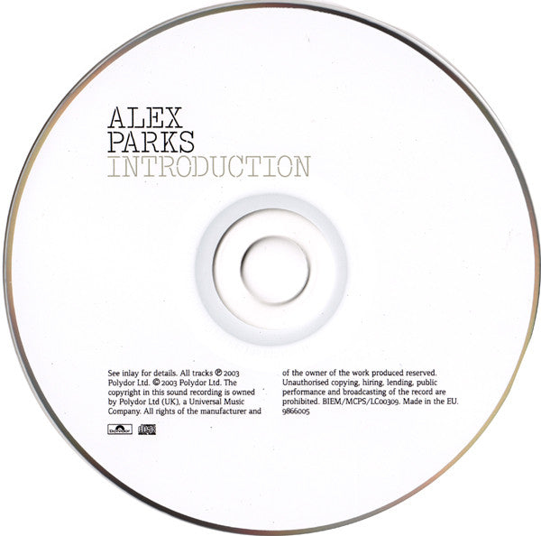 Alex Parks : Introduction (CD, Album)