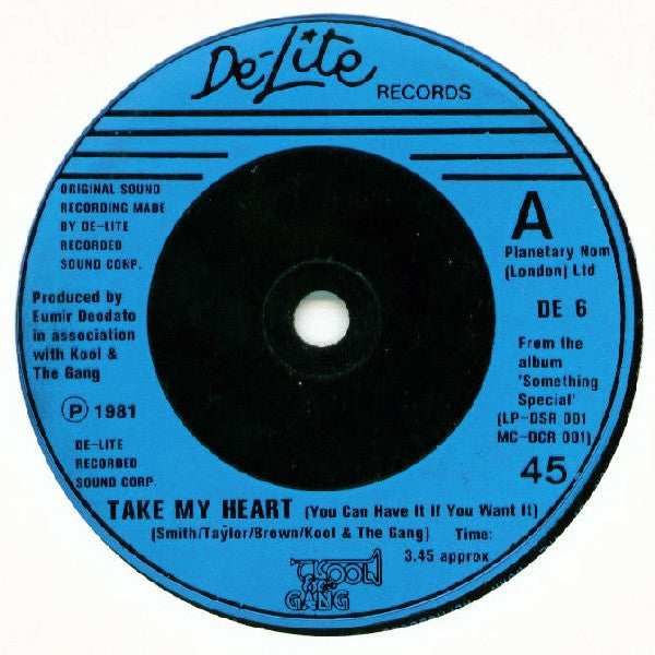 Kool & The Gang : Take My Heart (You Can Have It If You Want It) (7", Single)