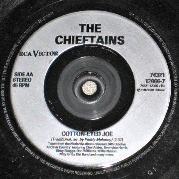 The Chieftains : Wabash Cannonball / Cotton-Eyed Joe (7")