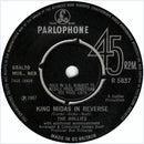 The Hollies : King Midas In Reverse (7", Single, 4 P)