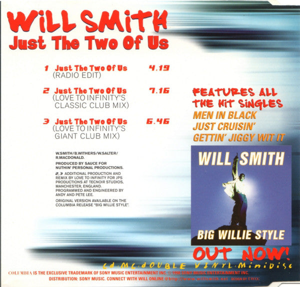 Will Smith : Just The Two Of Us (CD, Single)