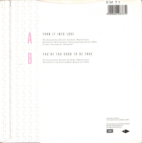 Hazell Dean : Turn It Into Love (7", Single, Inj)
