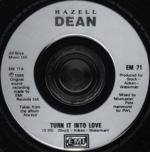 Hazell Dean : Turn It Into Love (7", Single, Inj)