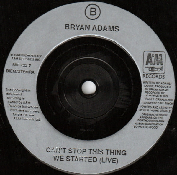 Bryan Adams : Please Forgive Me (7", Single)