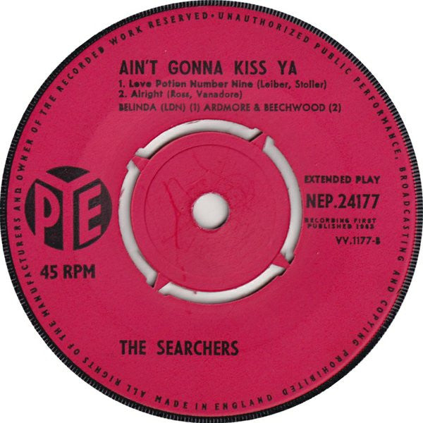 The Searchers : Ain't Gonna Kiss Ya (7", EP, 4-P)