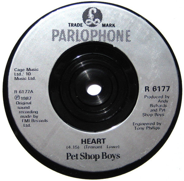 Pet Shop Boys : Heart (7", Single, Sil)