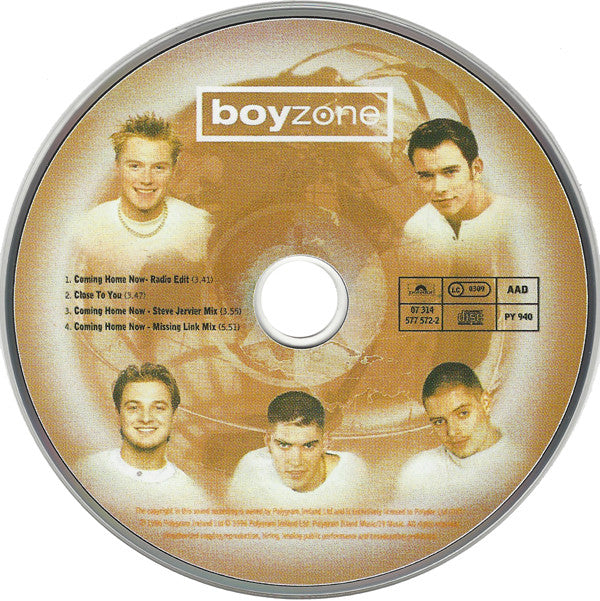 Boyzone : Coming Home Now (CD, Single)