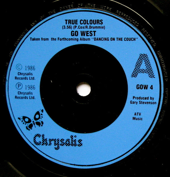 Go West : True Colours (7", Gat)
