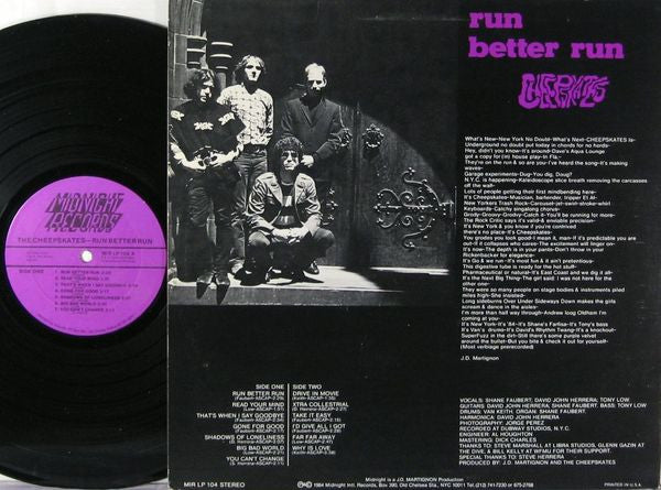 The Cheepskates : Run Better Run (LP, Album)