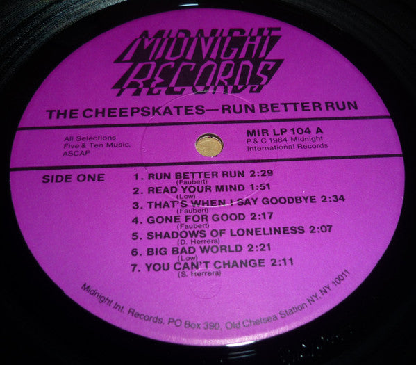 The Cheepskates : Run Better Run (LP, Album)