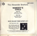 The Alexander Brothers : Nobody's Child (7", EP)