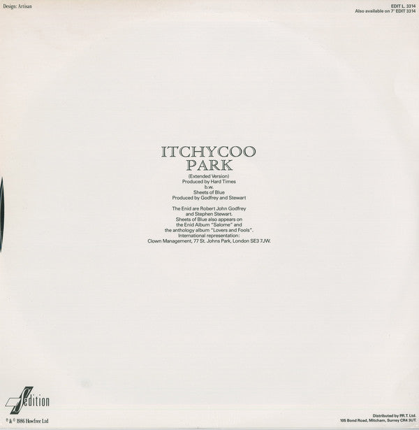 The Enid : Itchycoo Park (12", Single)