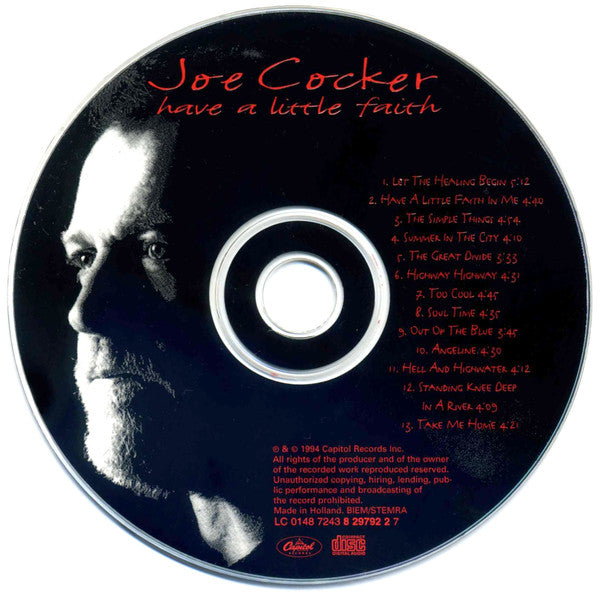 Joe Cocker : Have A Little Faith (CD, Album)