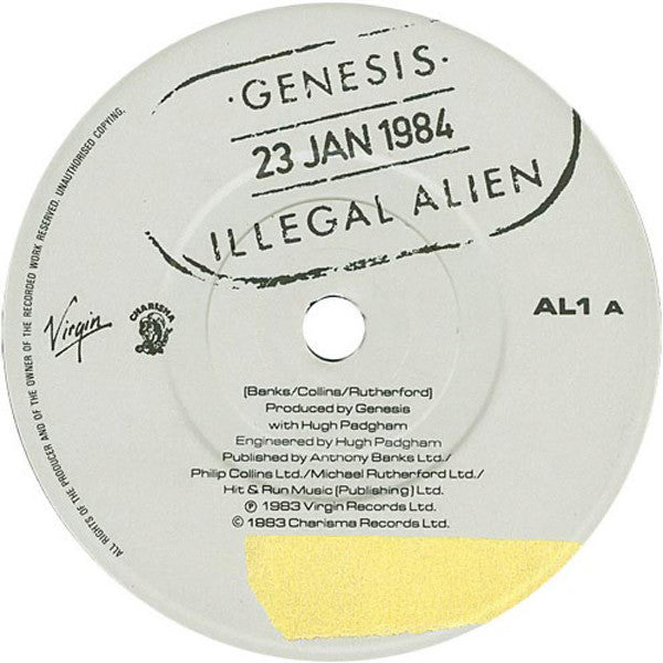 Genesis : Illegal Alien (7", Single)