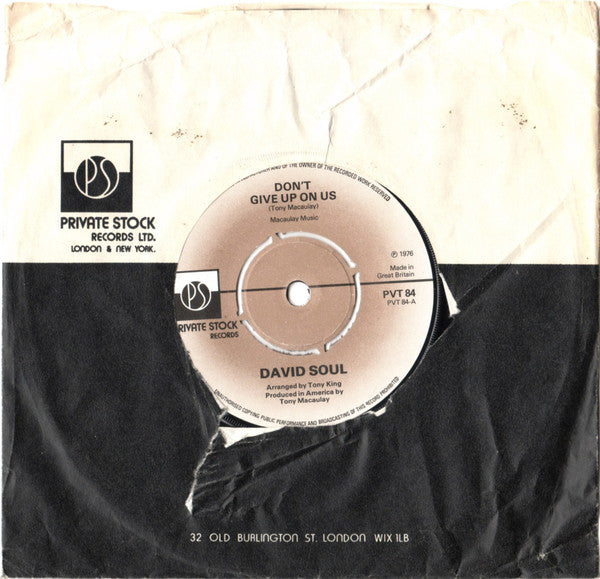 David Soul : Don't Give Up On Us (7", Single, Kno)