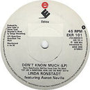 Linda Ronstadt Featuring Aaron Neville : Don't Know Much (7", Single)